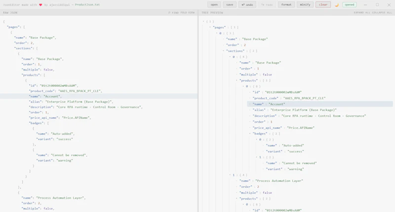 jsonedit.app screenshot 2