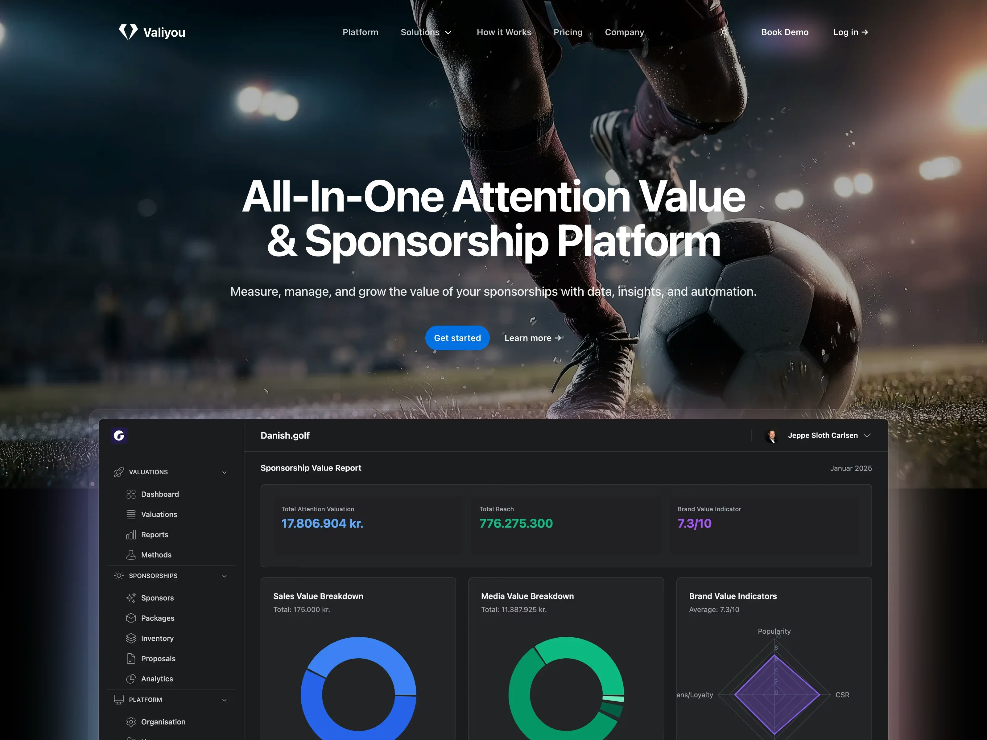 Valiyou  - Main product screenshot demonstrating key features and user interface