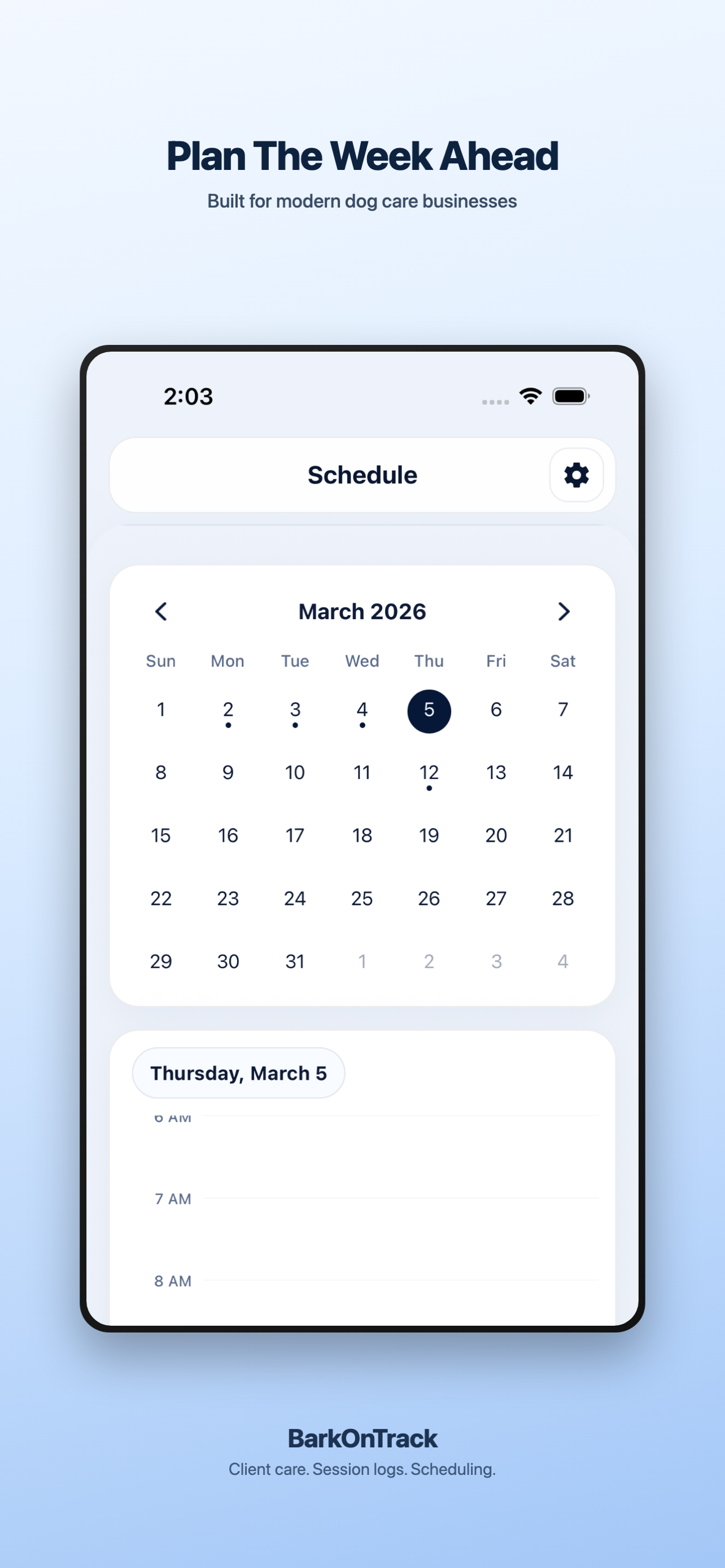 BarkOnTrack gallery image