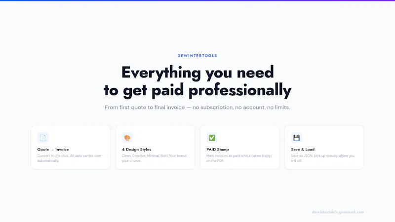 Quote & Invoice Builder screenshot 1