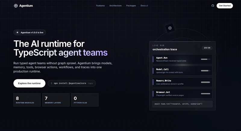 Agentium - AI Agent Runtime screenshot 1