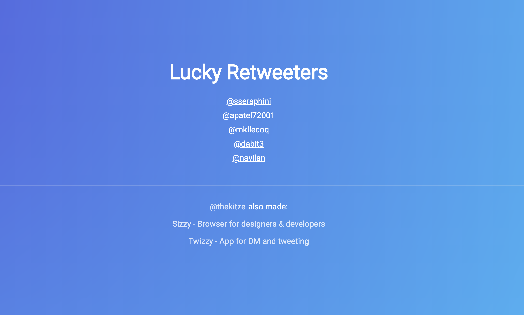 Lucky Retweet Image