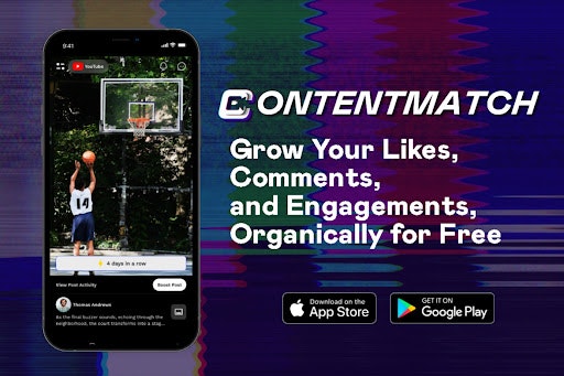 ContentMatch - Sosyal Medya Büyüme Uygulaması - Nişanınızı organik olarak büyütmek için bir sosyal medya aracı medya 3
