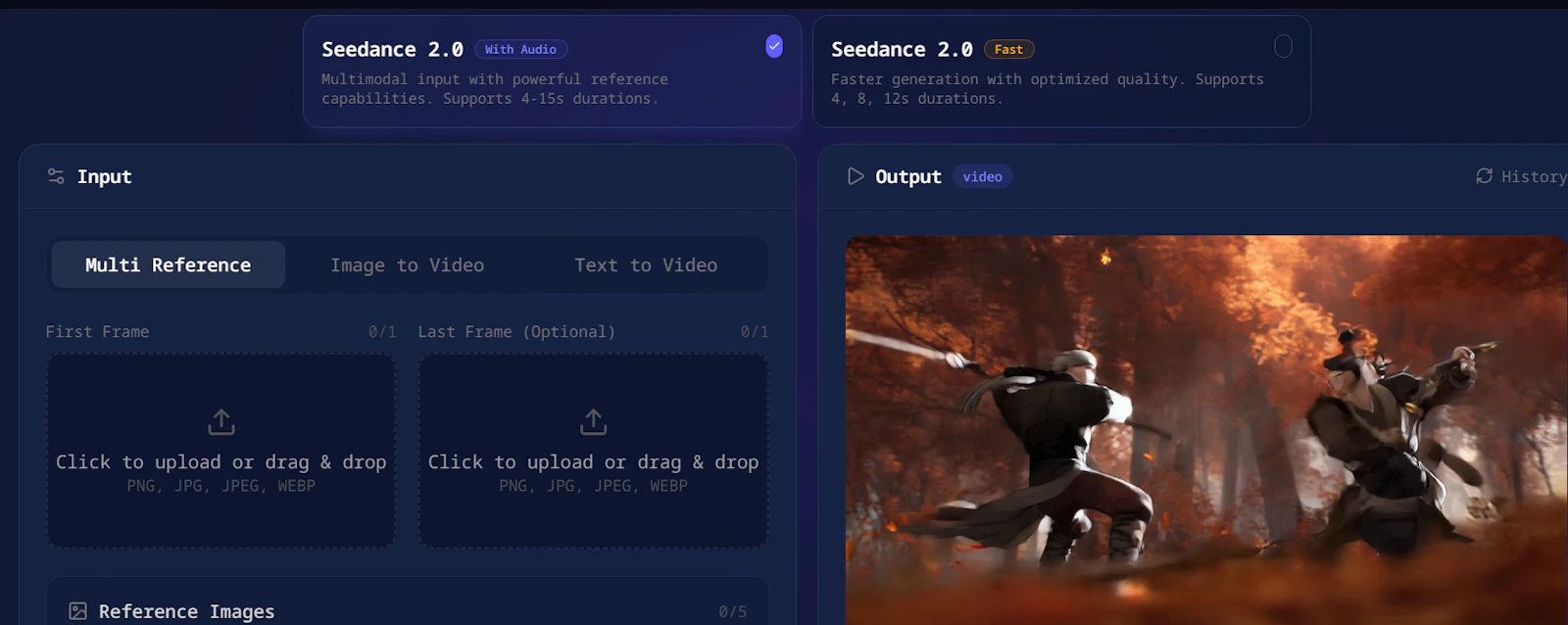 seedance 2.0 screenshot 1