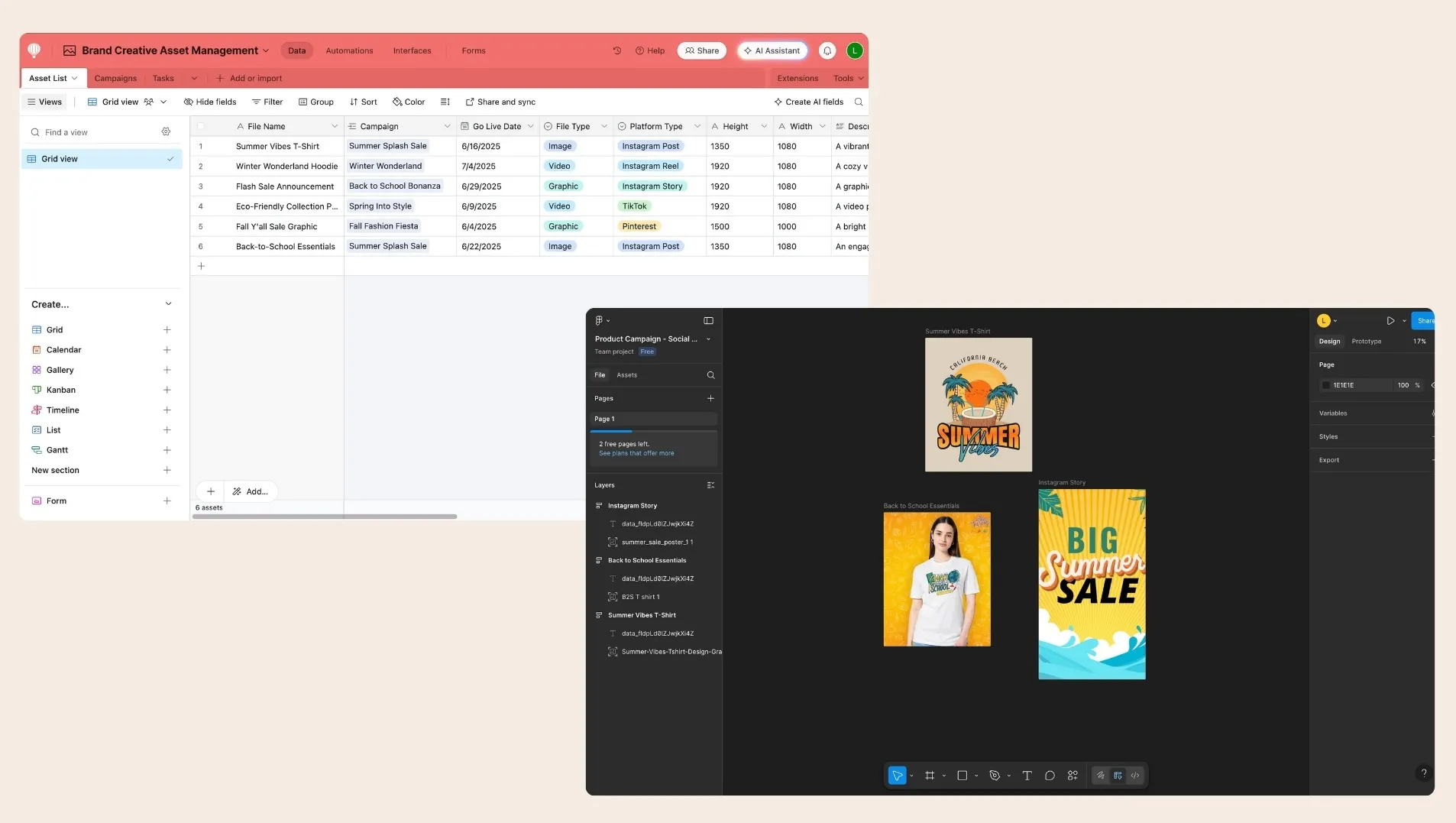 AutoFrame - Airtable to Figma Plugin gallery image