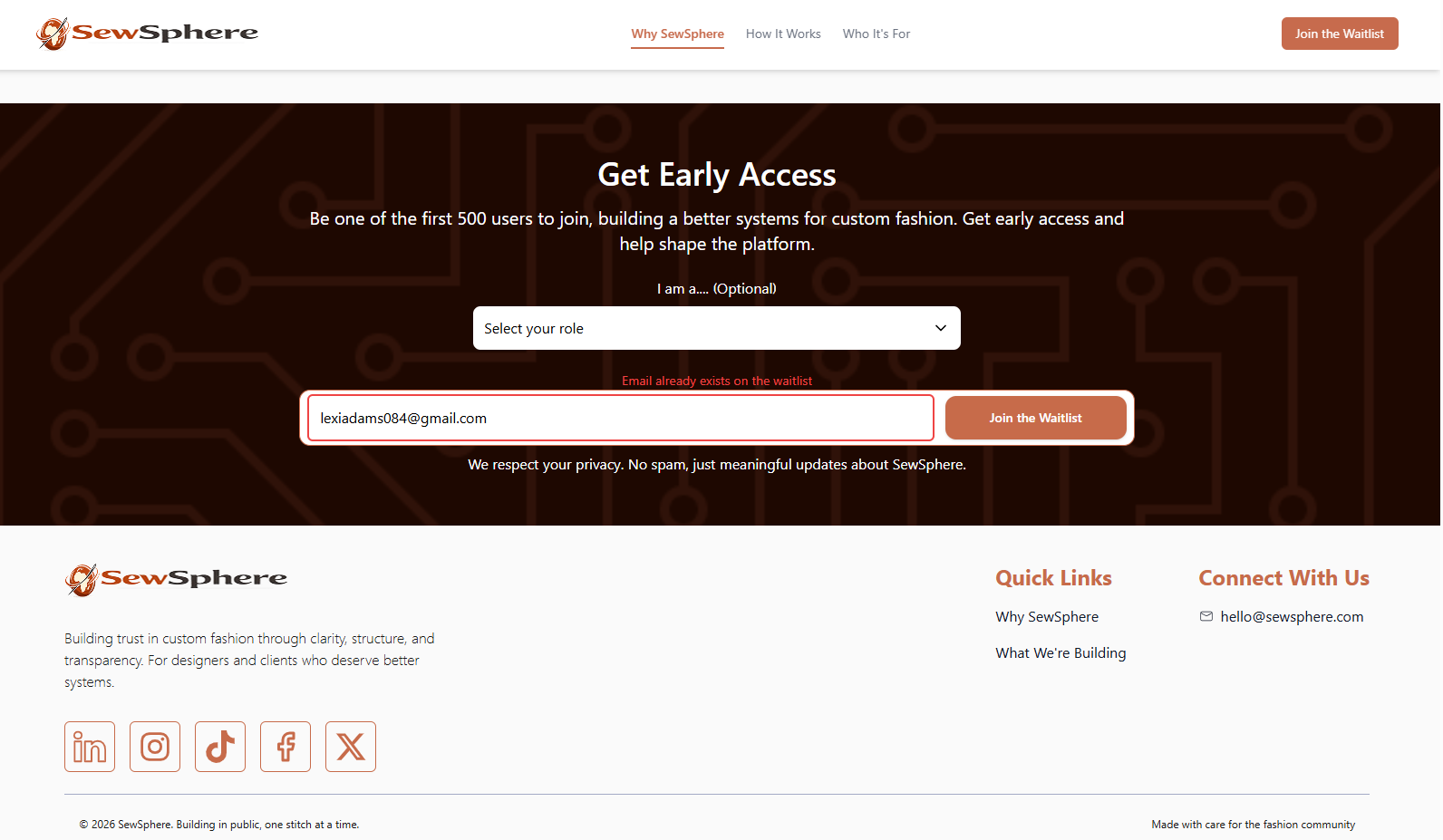 SewSphere - Screenshot 4 showing product features and functionality