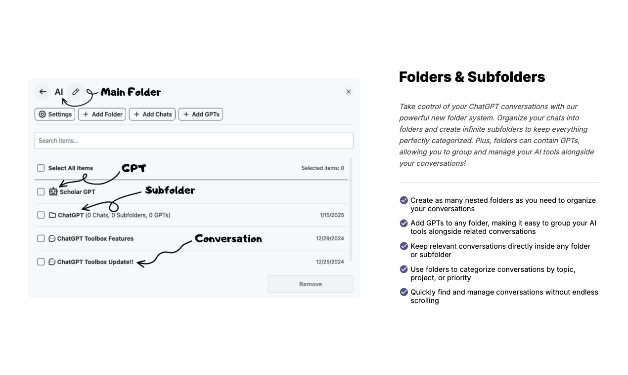 ChatGPT Toolbox screenshot 1