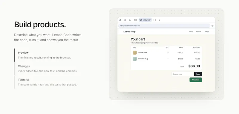 Lemon Code screenshot 3