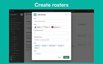 Rosters for Slack gallery image