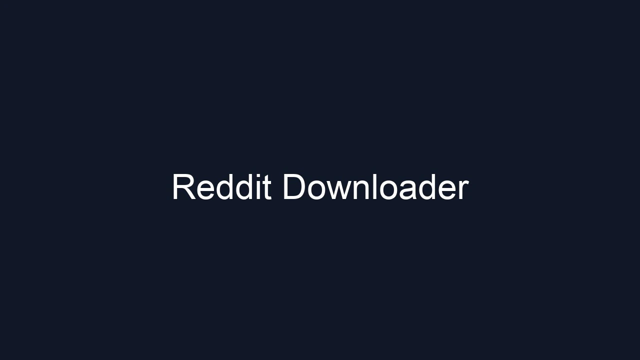 Reddit Downloader screenshot 1