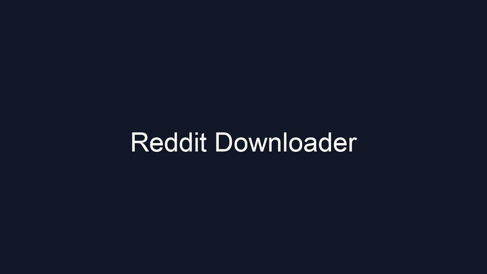Reddit Downloader screenshot 1