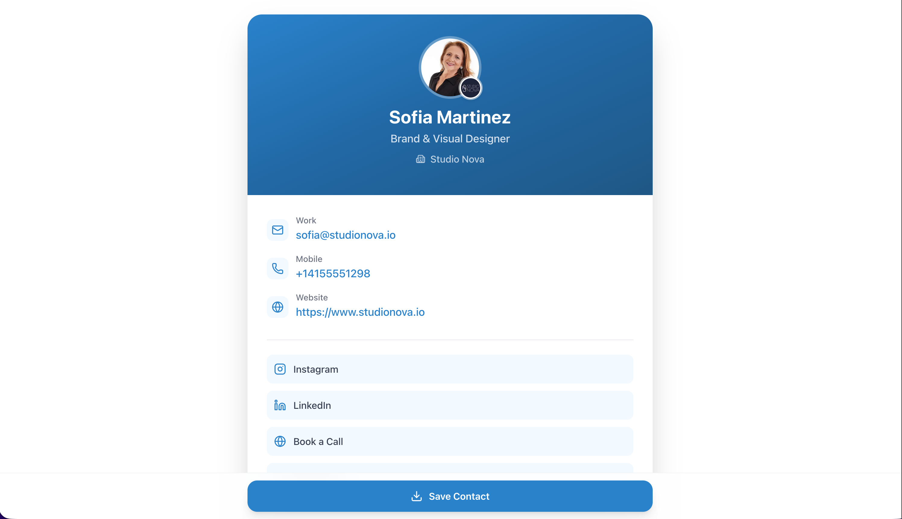 Business-card.ai – Digital Business Card - Screenshot 5 showing product features and functionality