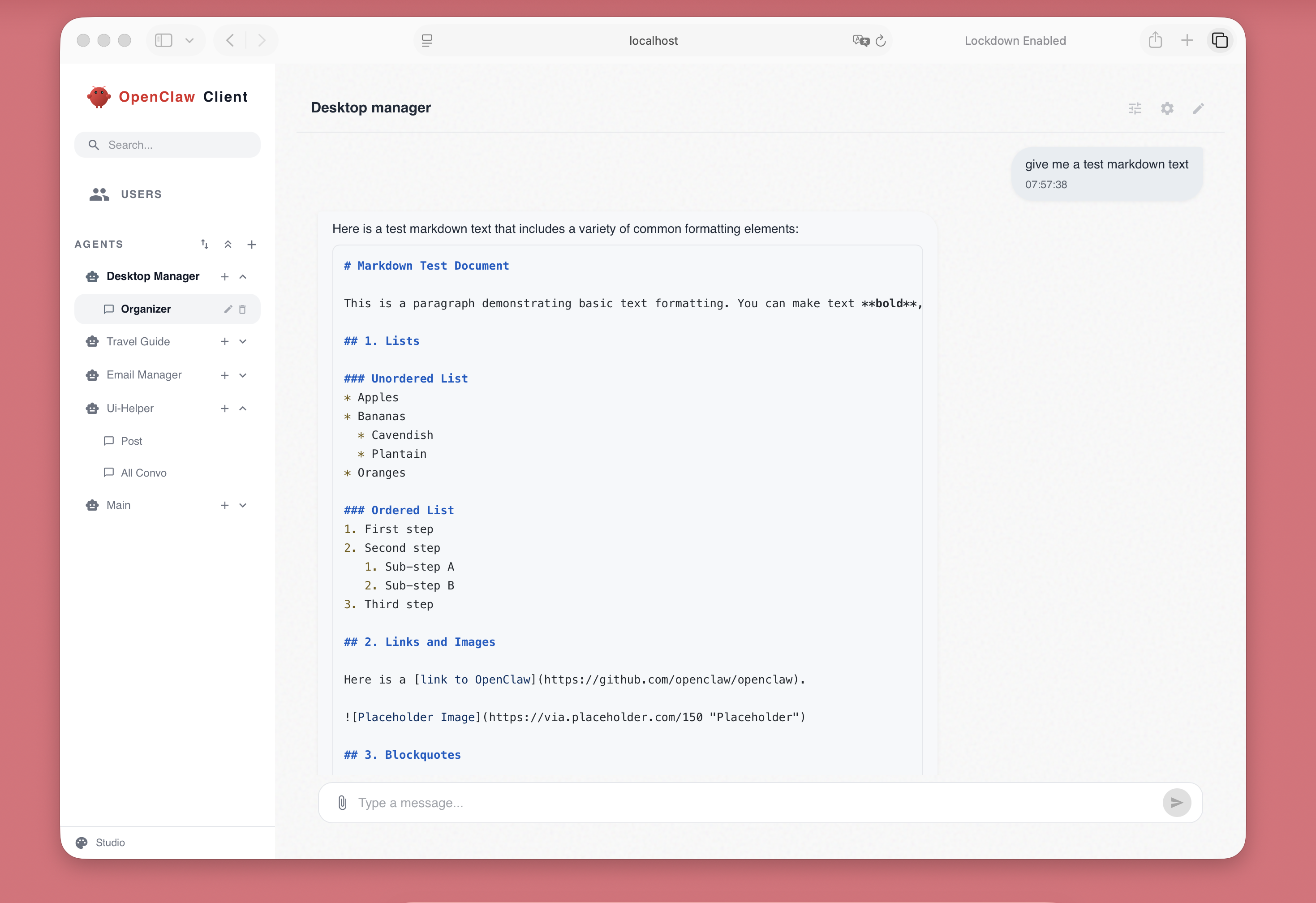 OpenClaw Web Client gallery image