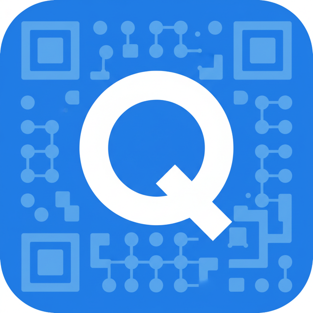 Blue QR Code gallery image