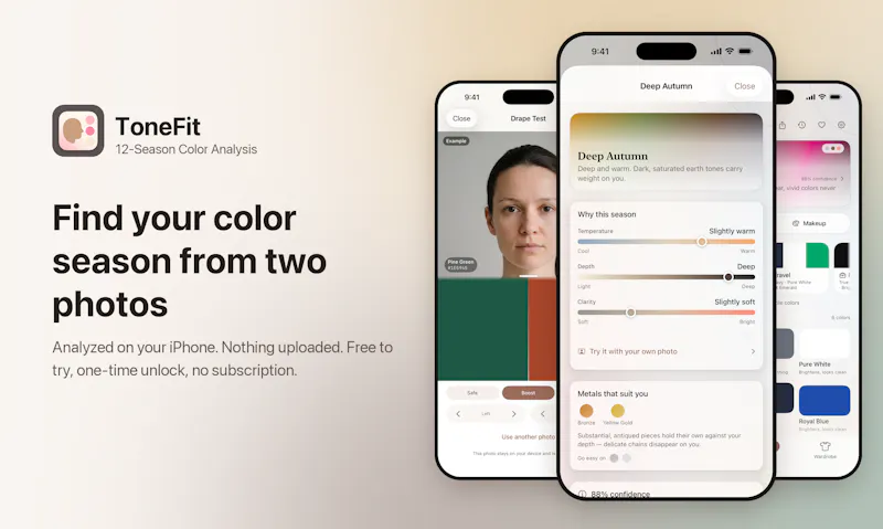 ToneFit: Color Analysis screenshot 1