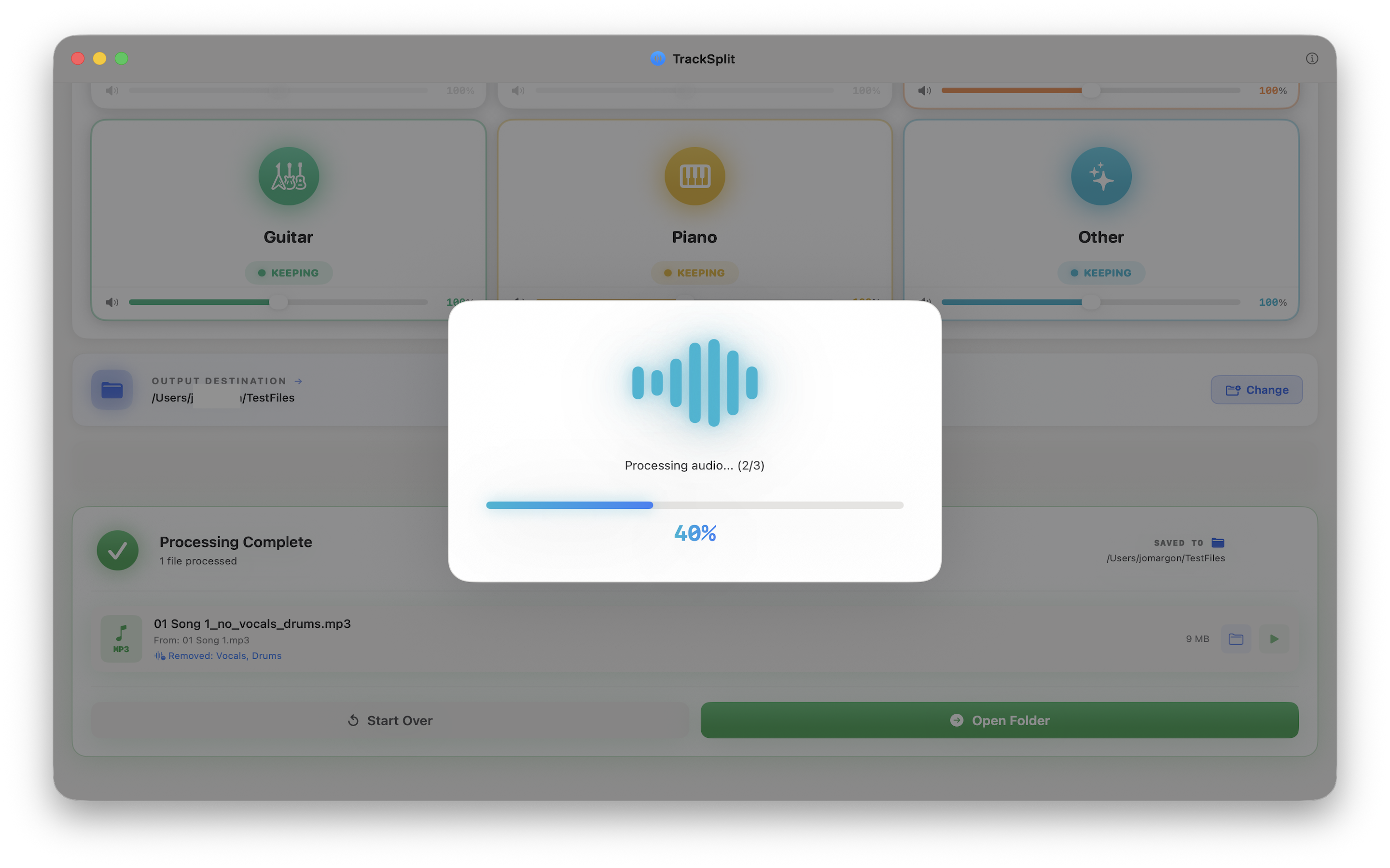 TrackSplit - Screenshot 5 showing product features and functionality