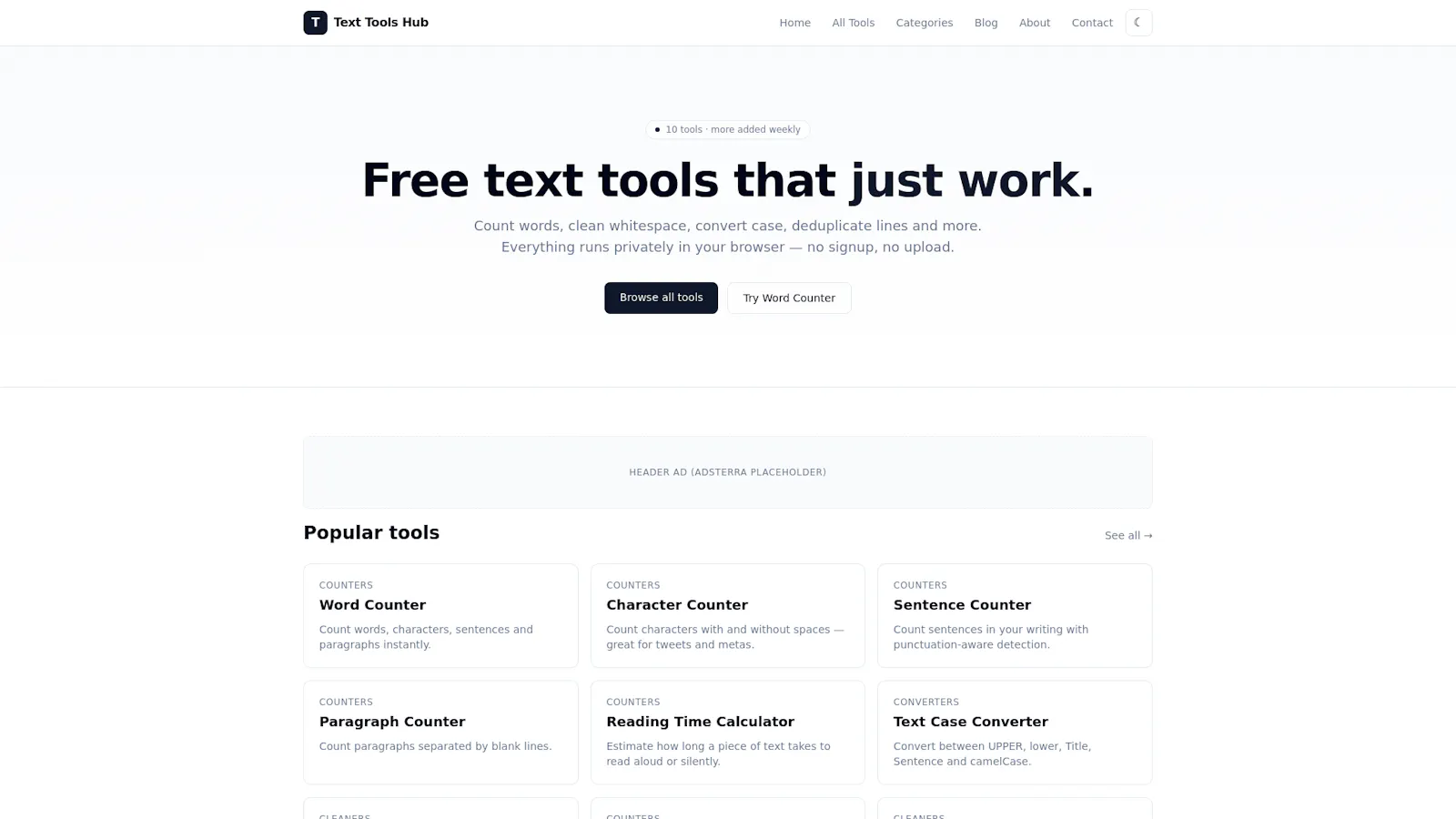 Text Tools Hub screenshot 1