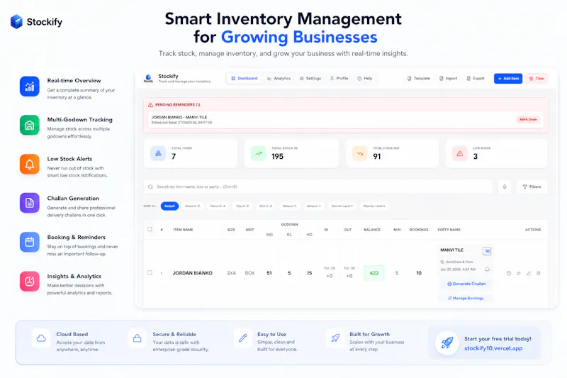 Stockify| inventory manager screenshot 2