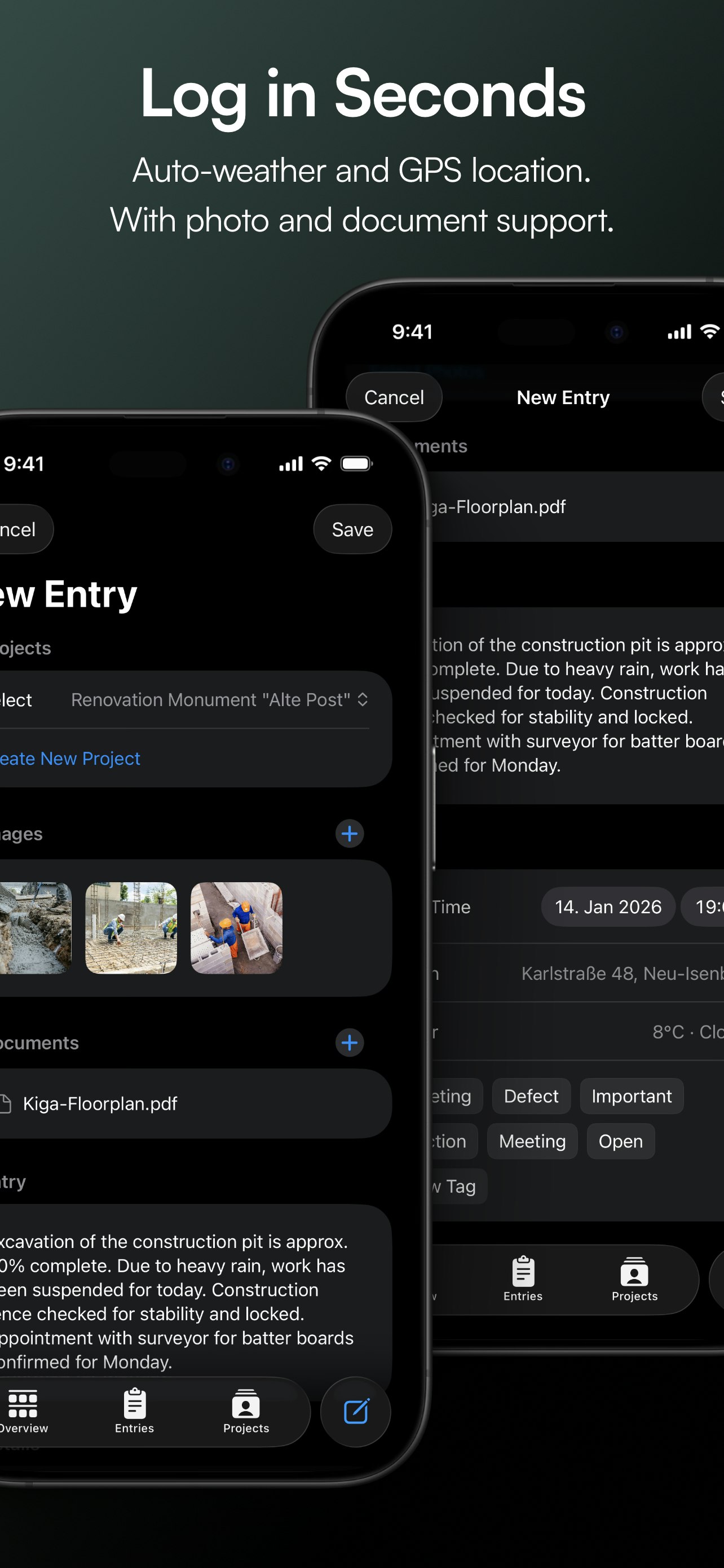 siteLog App gallery image