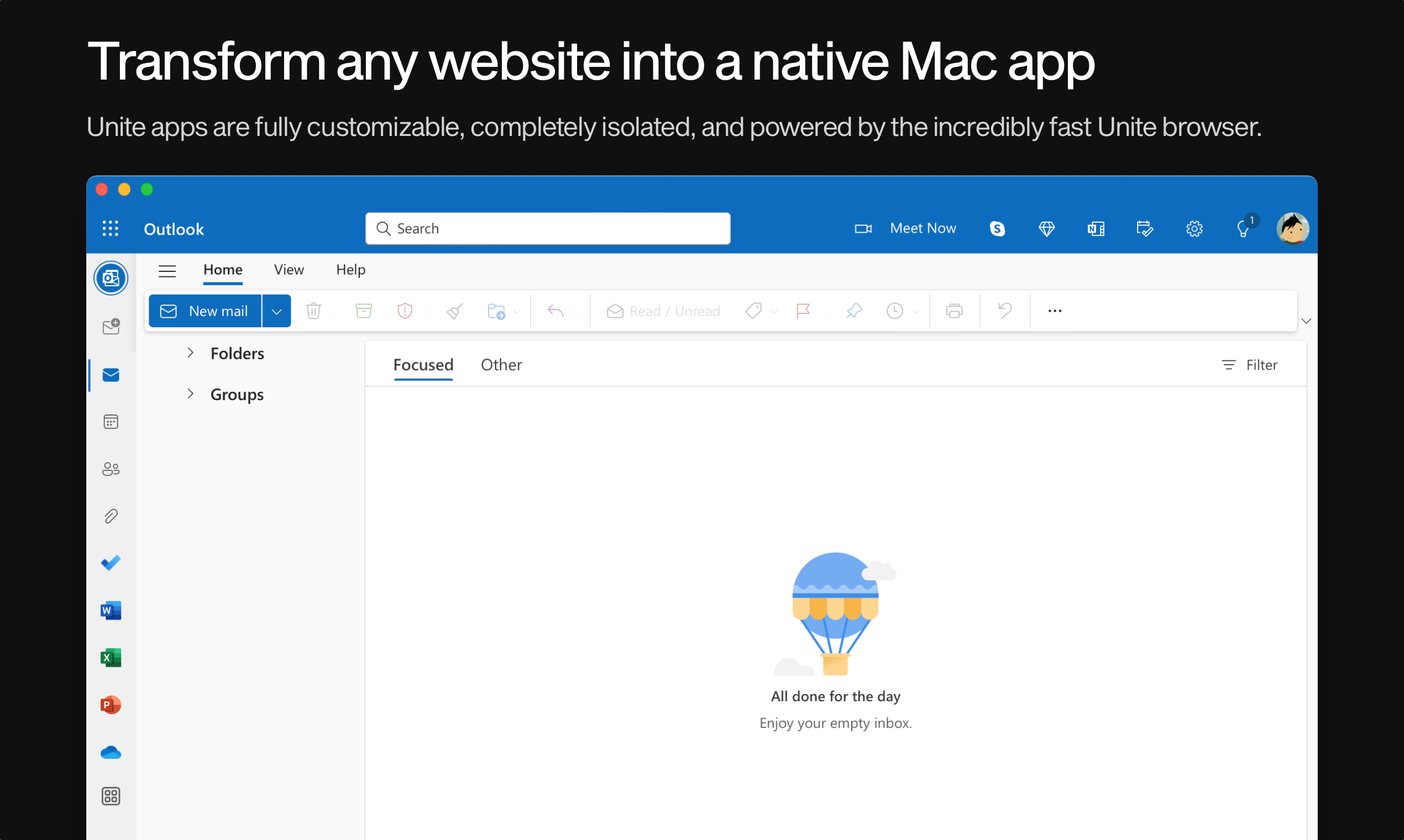 Объединить 5 - Превратить веб -приложения в приложения MacOS с наддувом медиа 2