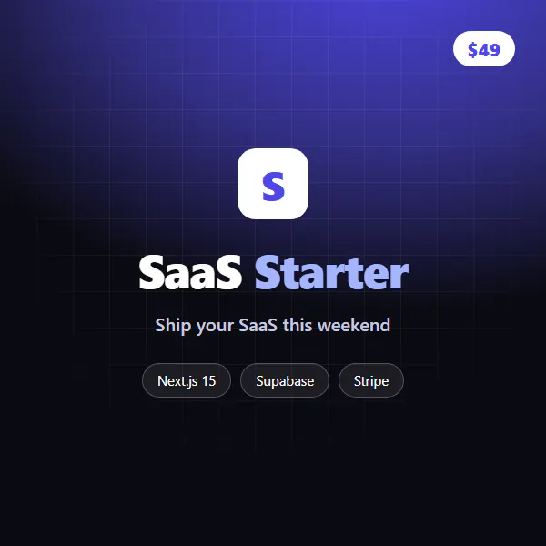 SaaS Starter