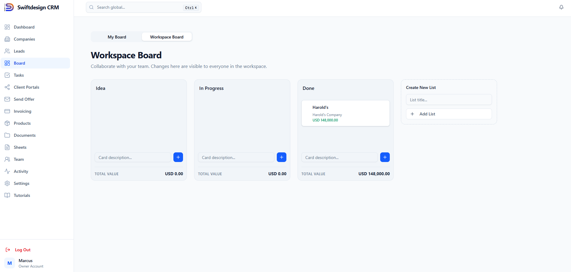 SwiftDesign CRM gallery image