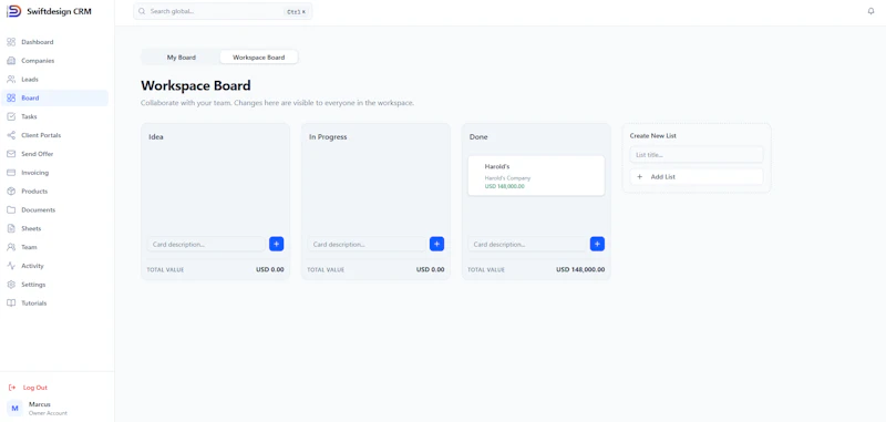 SwiftDesign CRM screenshot 5
