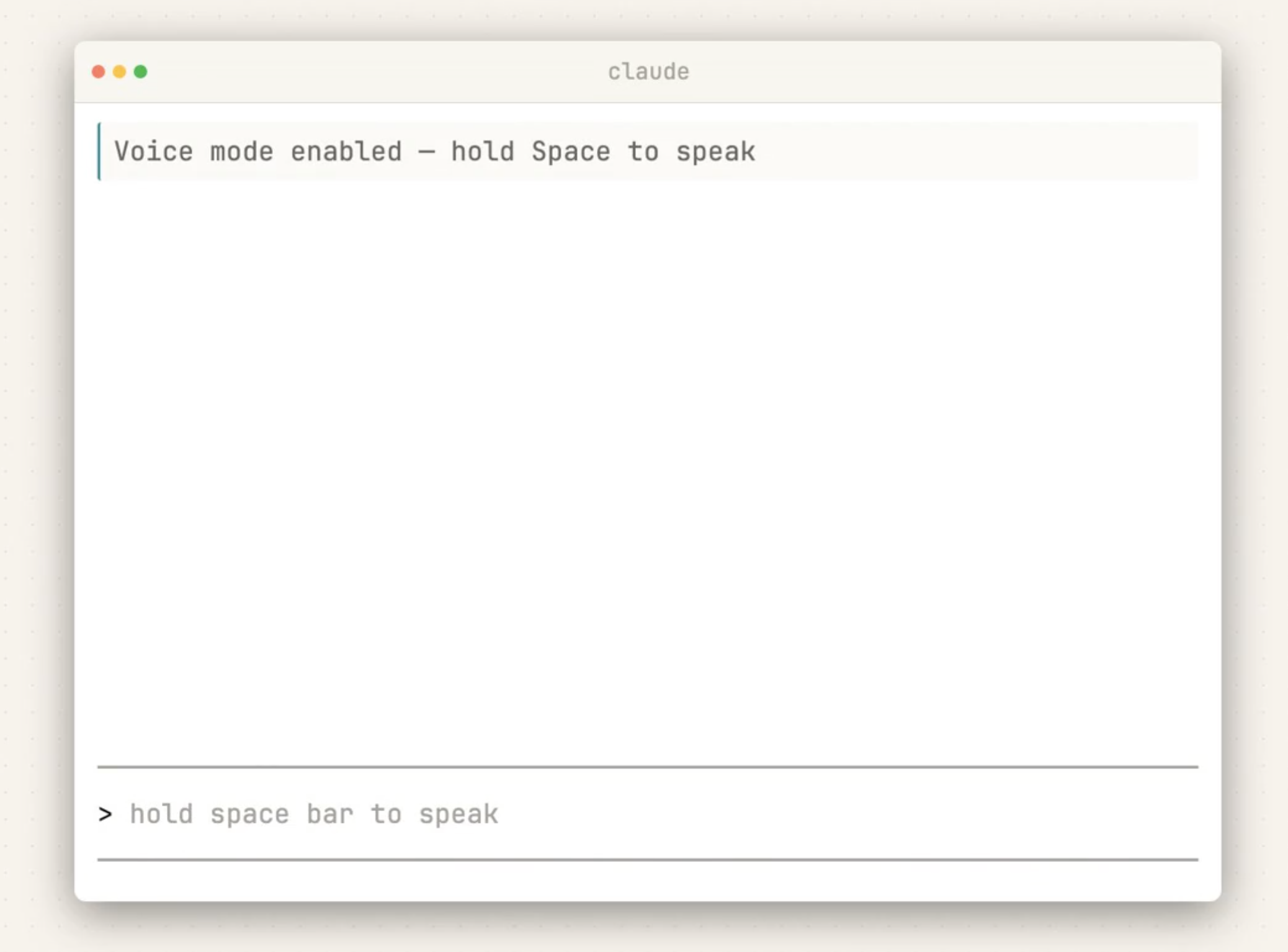 Claude Code Voice Mode gallery image