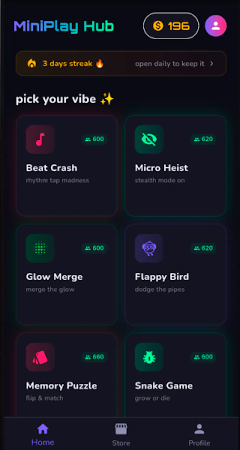 Miniplay Hub: Multiple Games screenshot 1