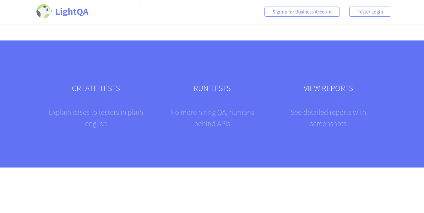 Light QA : Catch Bugs before your users do gallery image