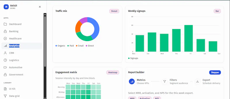 AxisUI — Angular 20 UI Library screenshot 3