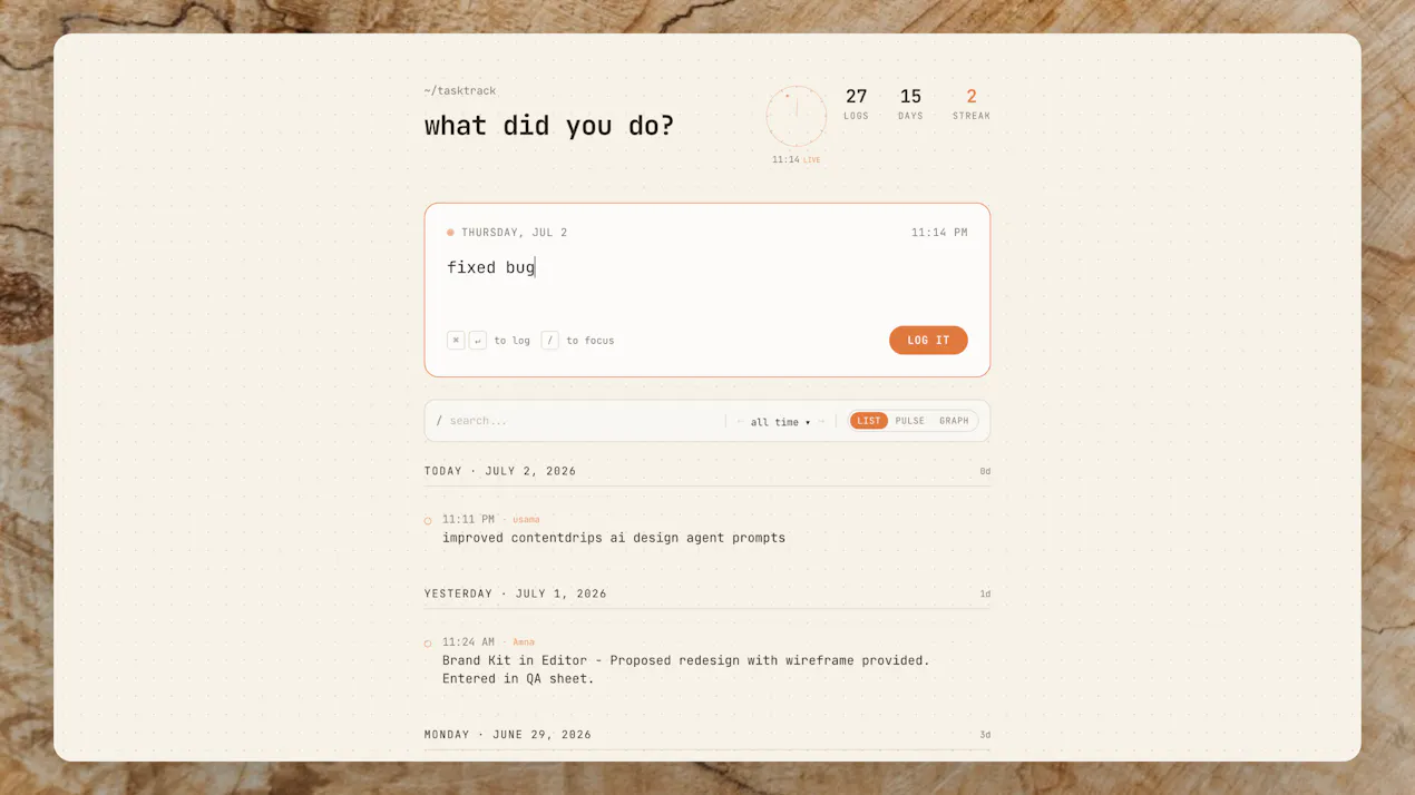tasktrack product