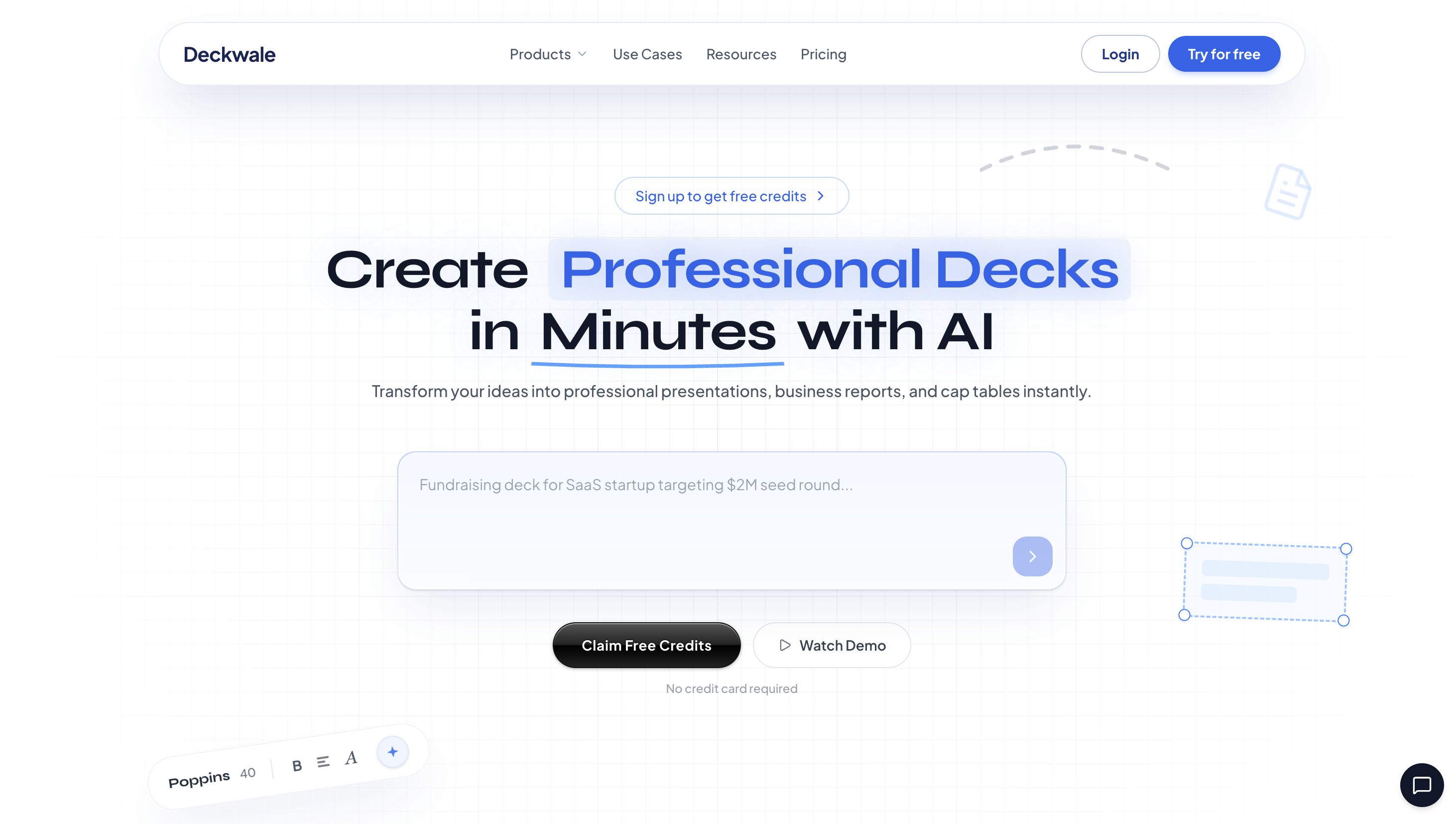 Deckwale AI Presentation Builder gallery image