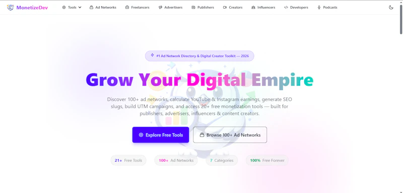 MonetizeDev screenshot 1