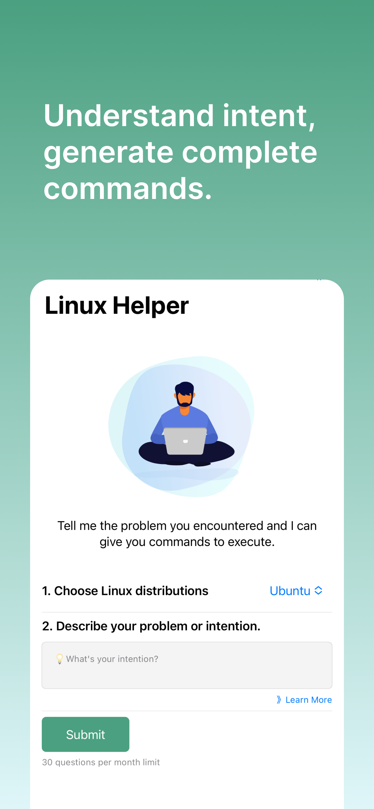 Linux yardımcısı - Sizin için Linux komutunu oluşturun medya 1