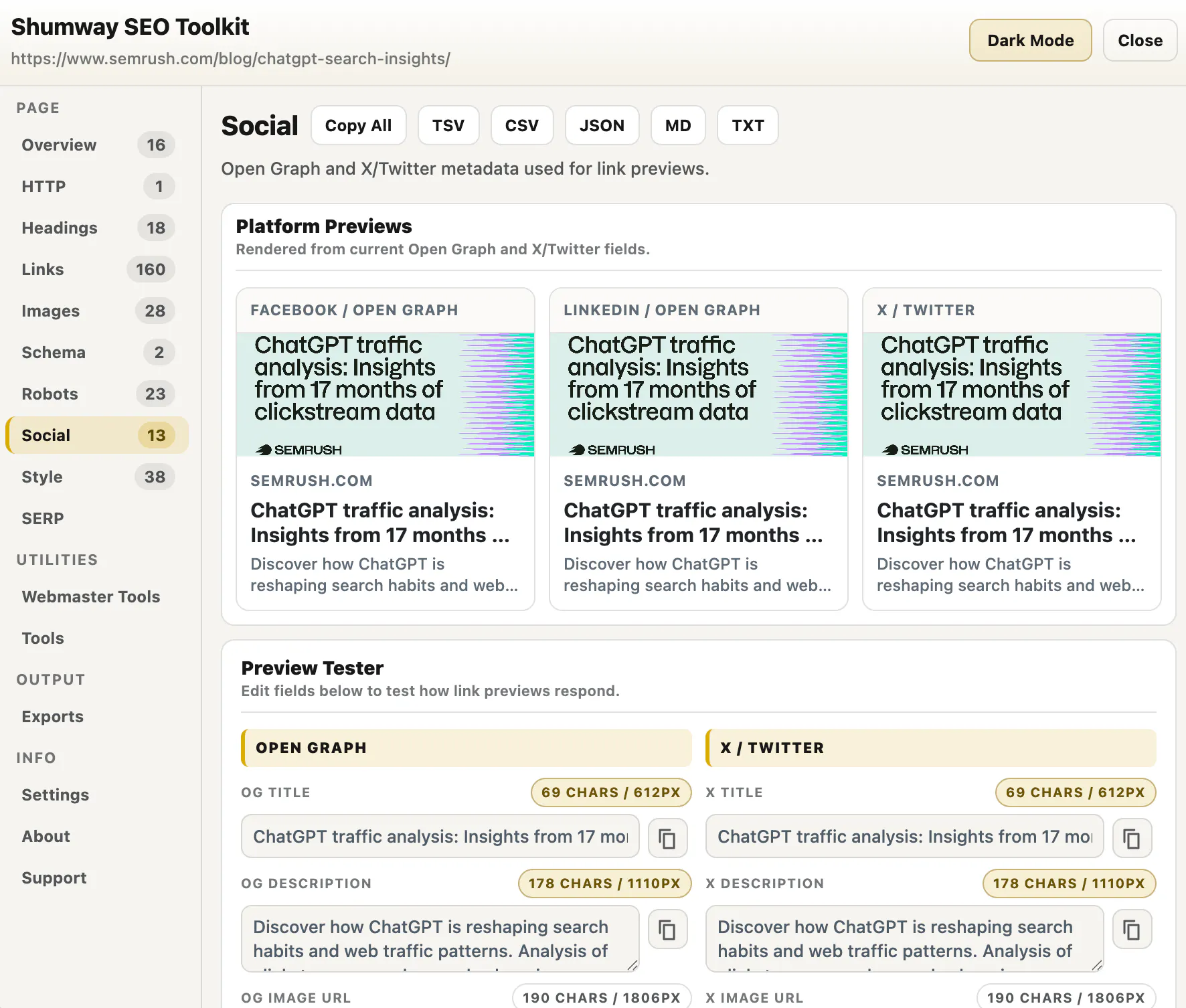 Shumway SEO Toolkit gallery image
