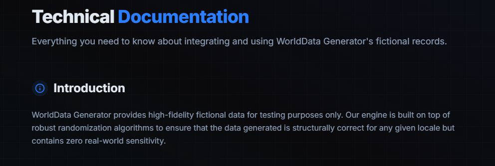 WorldData Generator gallery image