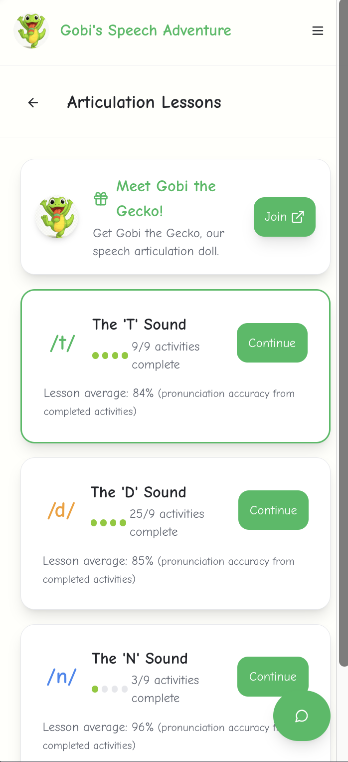 Média Gobispenech: une orthophonie alimentée par l'IA - Analyse audio de l'IA pour la progression de la parole et de la lecture 11