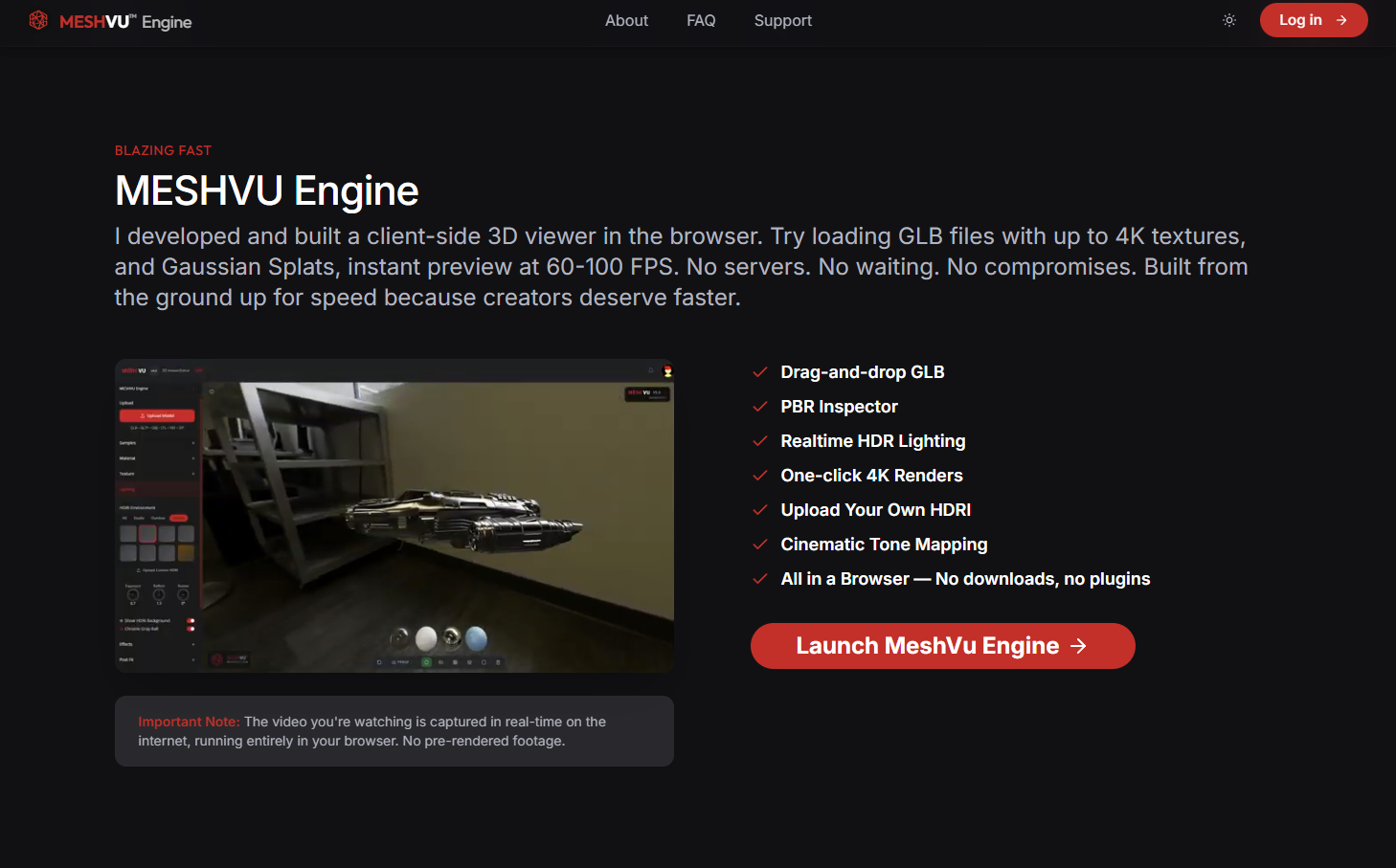MESHVU - Screenshot 2 showing product features and functionality