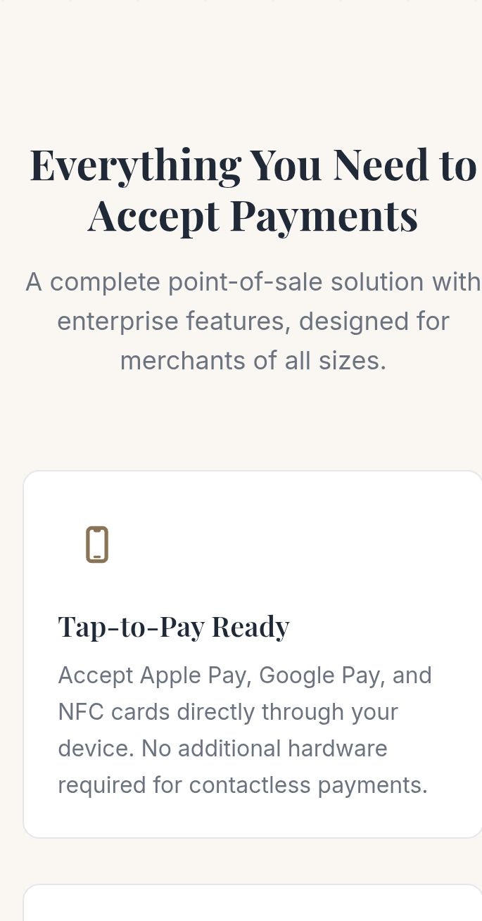 RocketPOS Go - Screenshot 2 showing product features and functionality