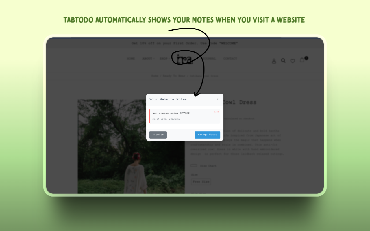 Tabtodo - Slimme notities en herinneringen voor elke website media 3