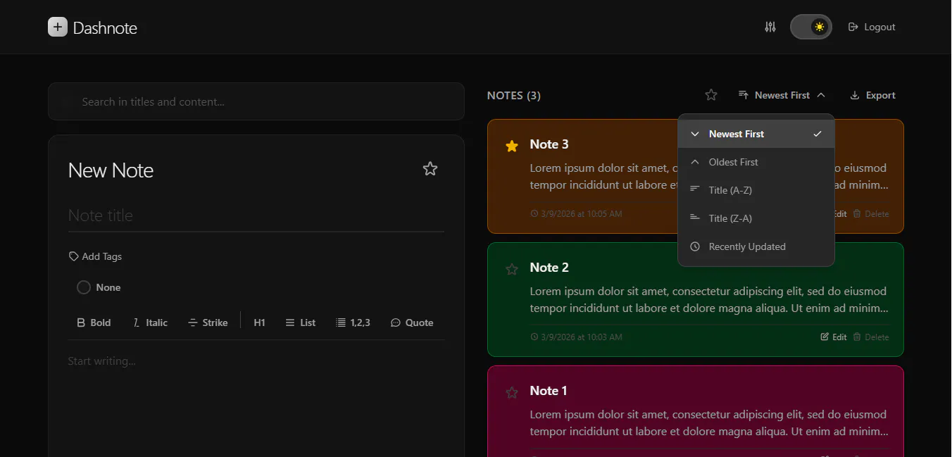 Dashnote gallery image