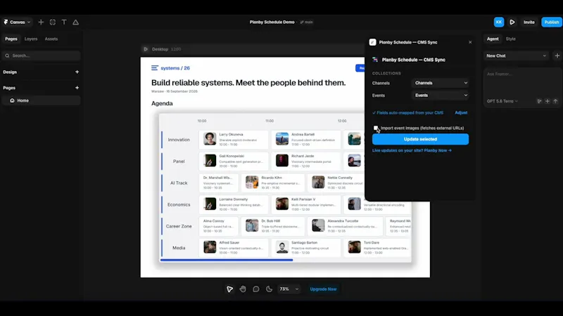 Planby For Framer screenshot 1 (video preview)