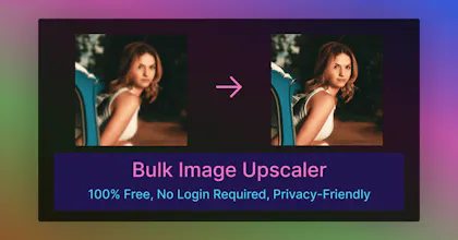 Bulk Image Upscaler - 100% Free gallery image