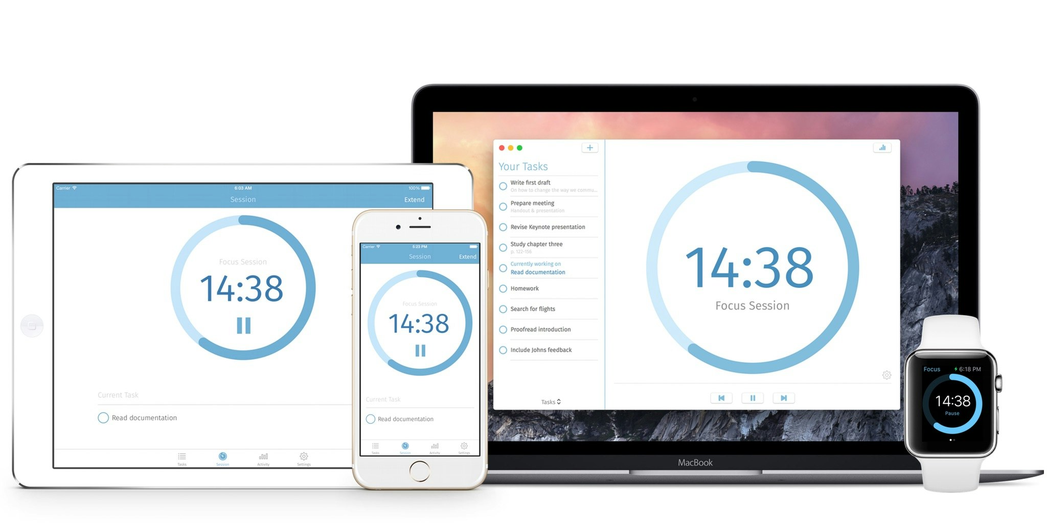 Focus - Productivity Timer for iPhone, iPad, Apple Watch and gallery image
