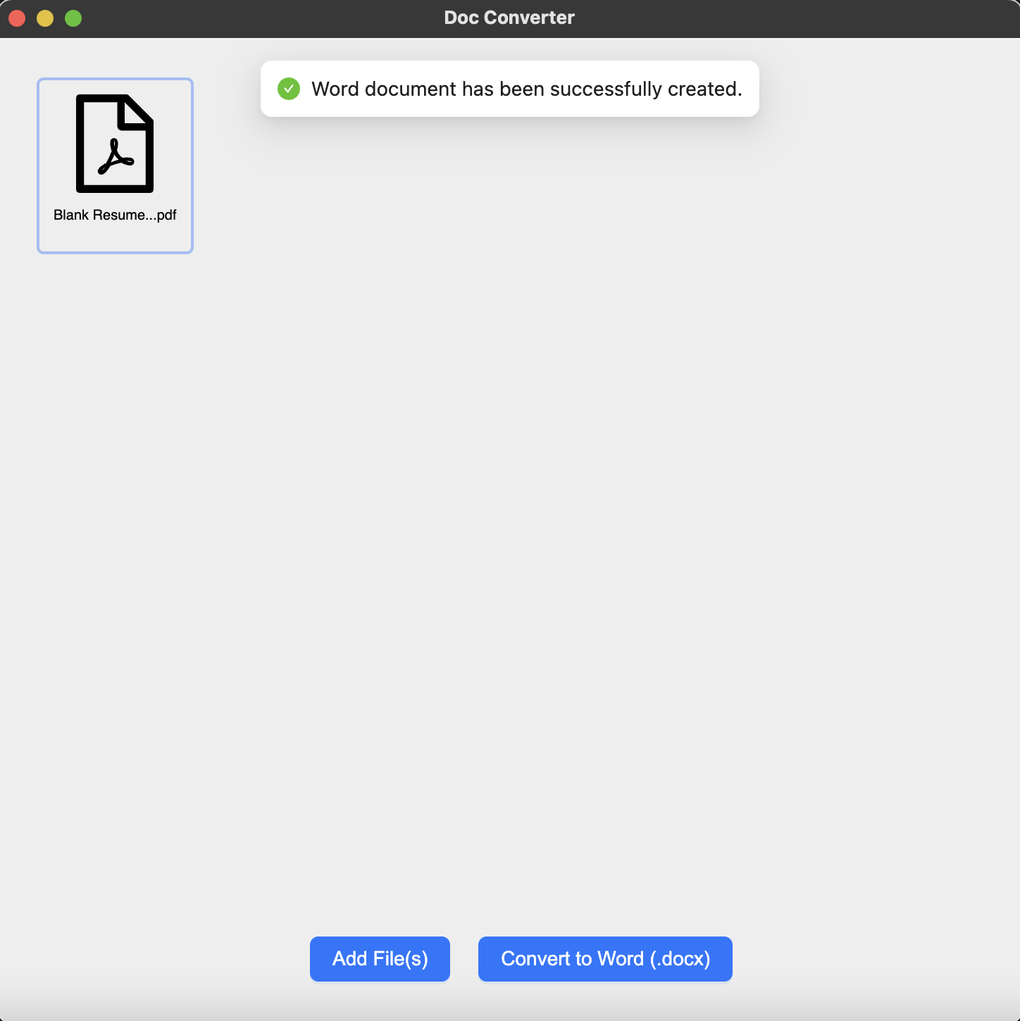 Doc Converter - Converti i documenti PDF in Word (DOCX) sul tuo computer locale. media 3