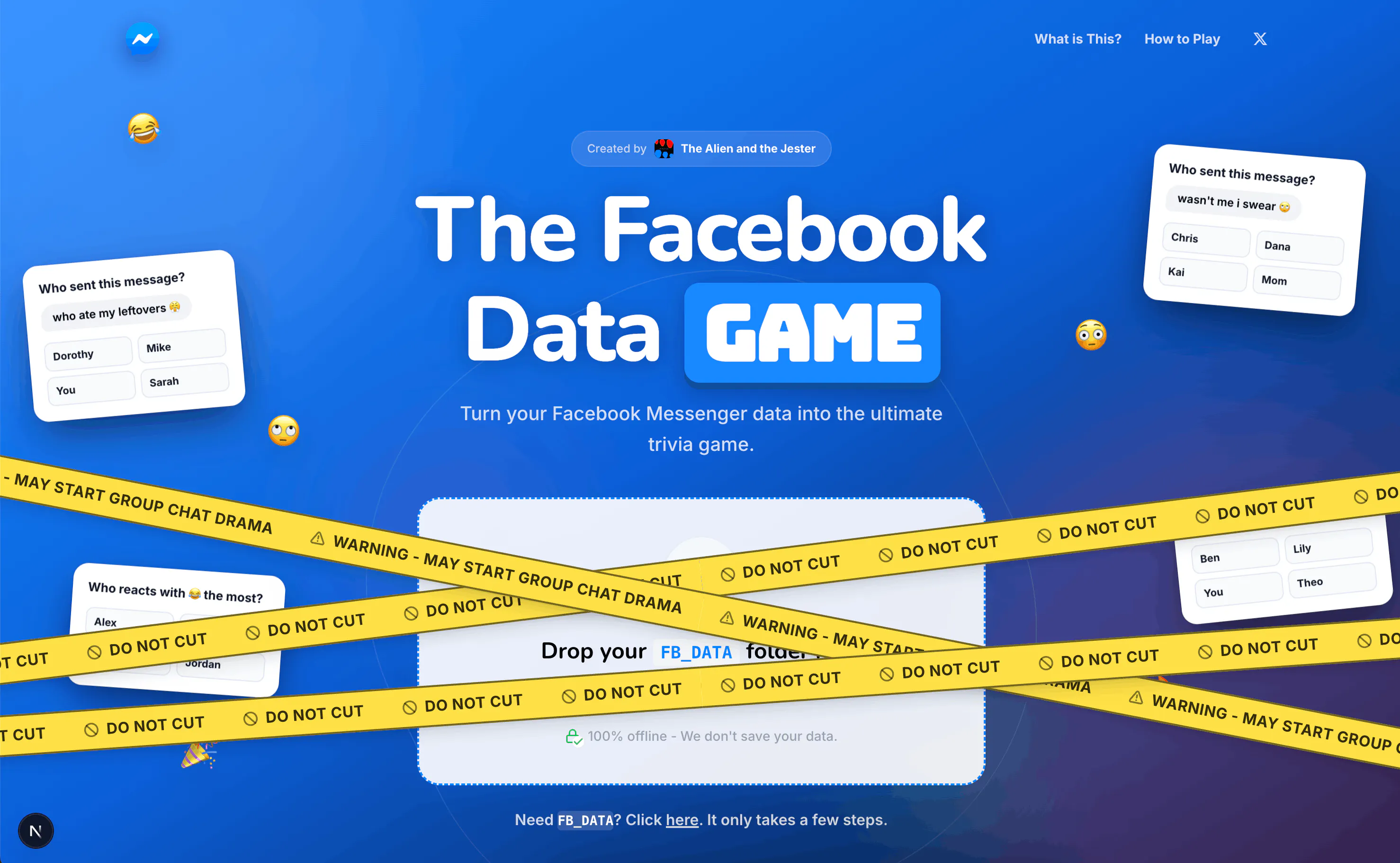 Facebook Data Game gallery image