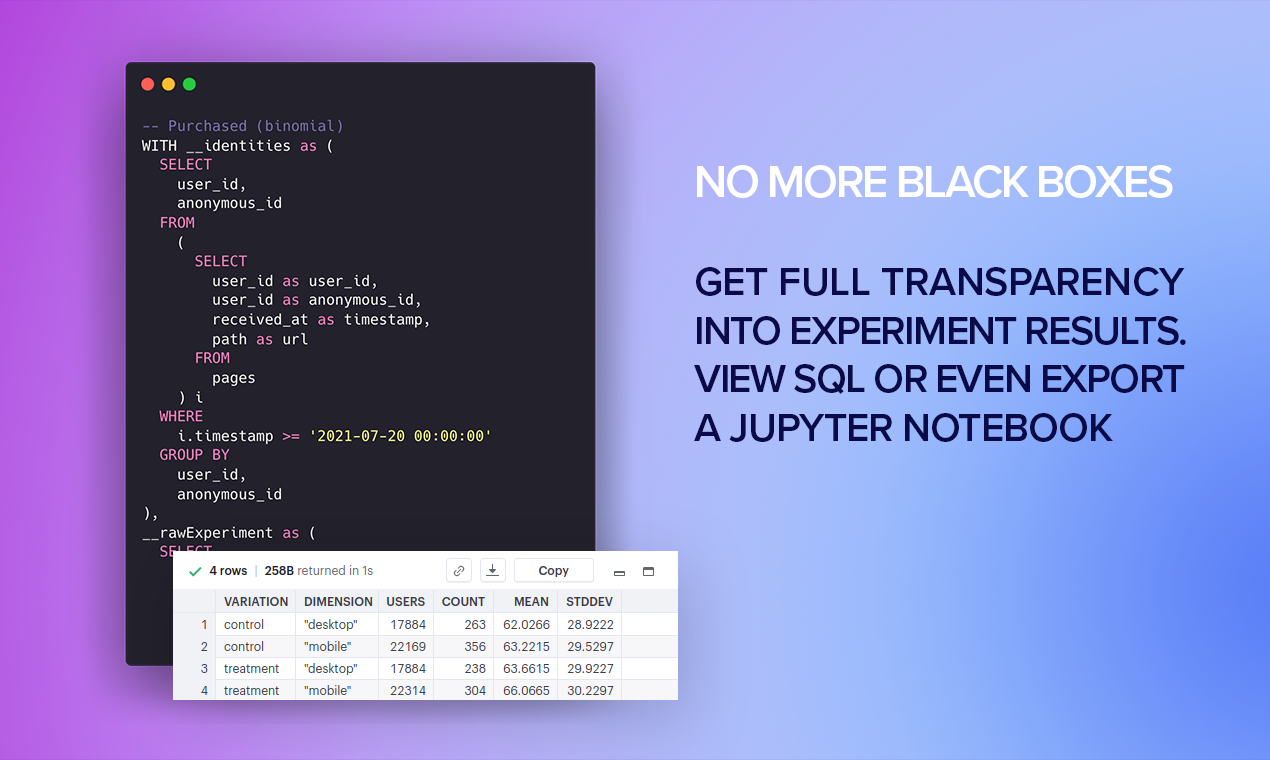 GrowthBook gallery image