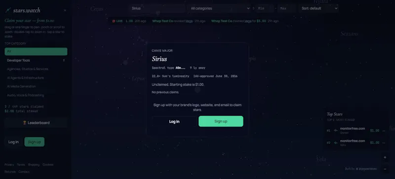 stars.watch screenshot 2