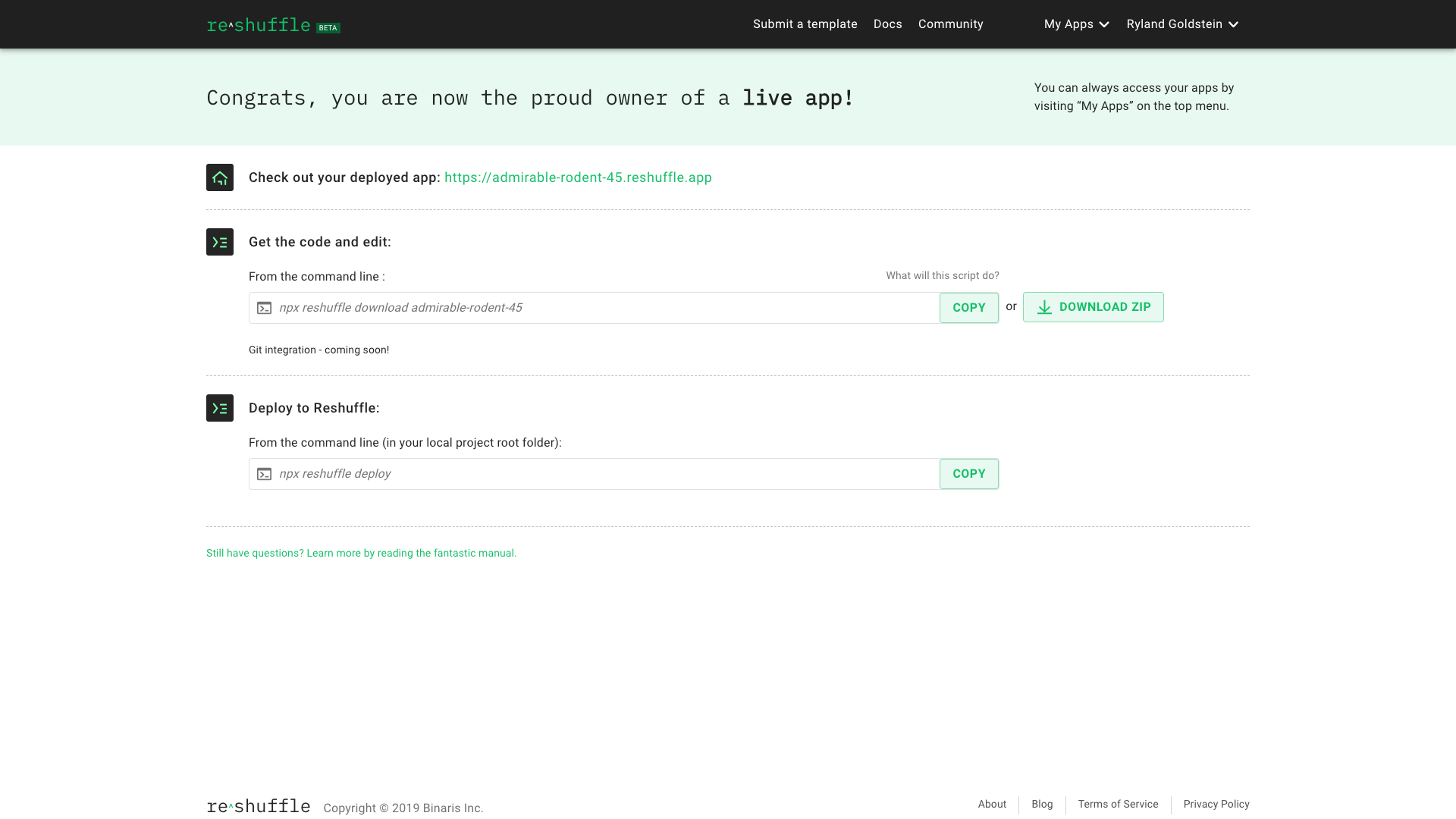 Reshuffle gallery image